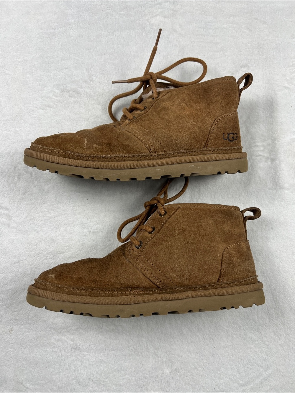UGG Neumel Chukka Boots Chestnut Suede Wool Lined Women’s 7 - Picture 8 of 11